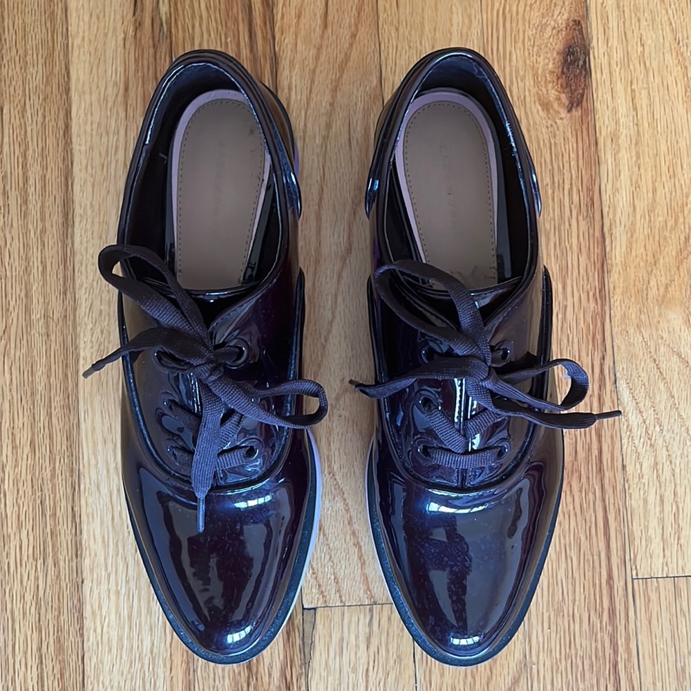 Lacquered Lace Platform Zara Sneaker boots